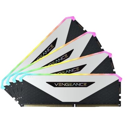 Corsair 32GB (4 x 8GB) Vengeance RGB RT, DDR4 3200MHz, CL16, 1.35V, musta/valkoinen