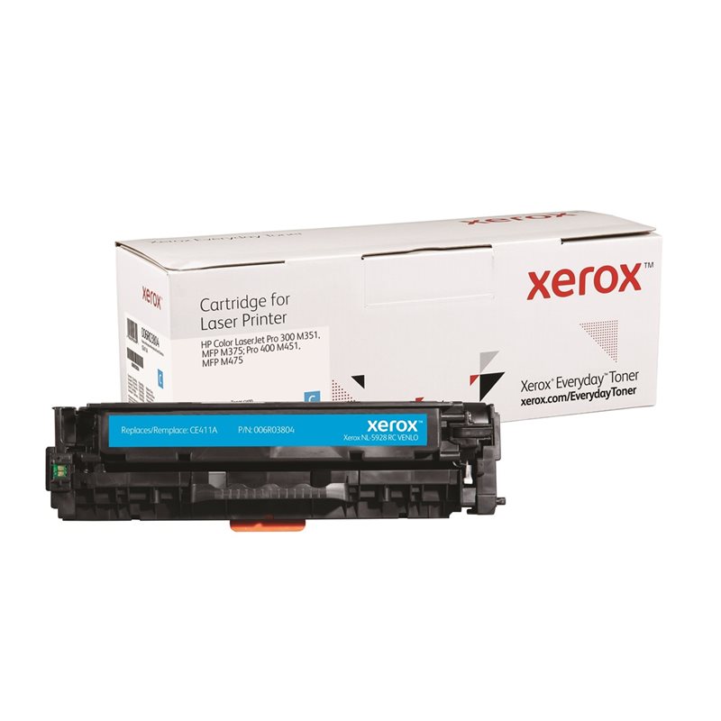 Xerox Everyday Toner -tarvikelaserväriainekasetti, syaani, jopa 2600 sivua (HP)