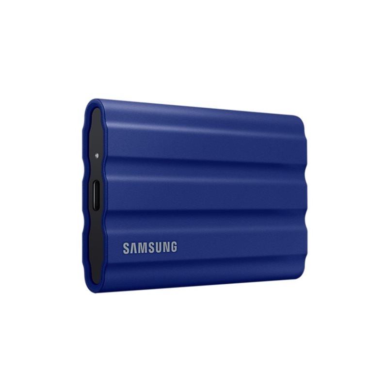Samsung 2TB T7 Shield, ulkoinen NVMe SSD-levy, USB 3.2 Gen2, sininen