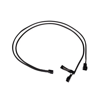 Alphacool Y-splitter 3-pin -> 2 x 3-pin, 60cm, musta