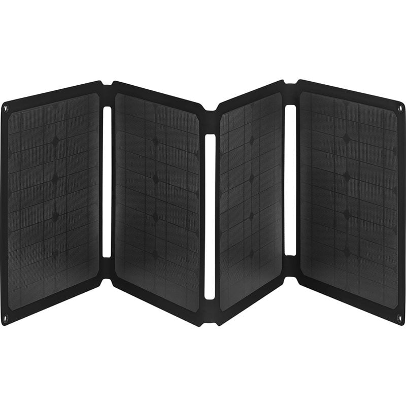 Sandberg 60W Solar Charger -aurinkokenno, USB-C PD 60W, USB-A QC3.0, DC, musta