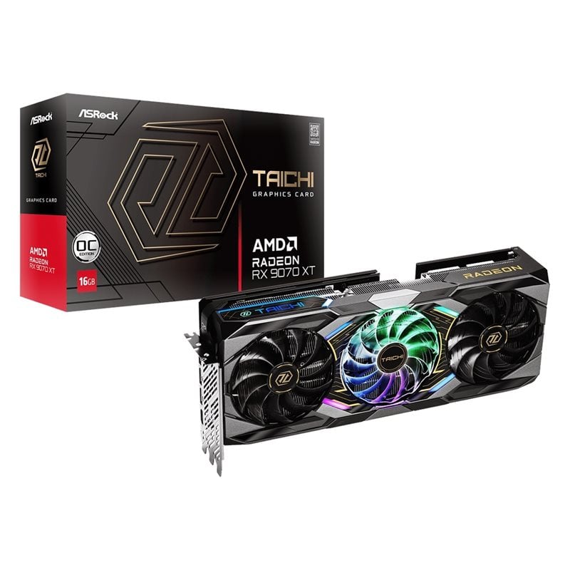 ASRock Radeon RX 9070 XT Taichi OC -näytönohjain, 16GB GDDR6