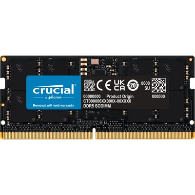 Crucial 16GB (1 x 16GB) DDR5 4800MHz, SO-DIMM, CL40, 1.10V