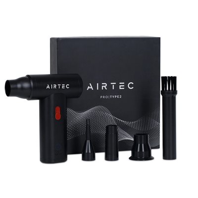IT Dusters AirTec Pro Type 2, akkukäyttöinen ilmapuhdistuslaite, musta