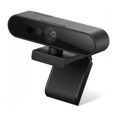 Lenovo (Outlet) Performance FHD Webcam, 1080p-webkamera, Windows Hello 4.x-yhteensopiva, musta