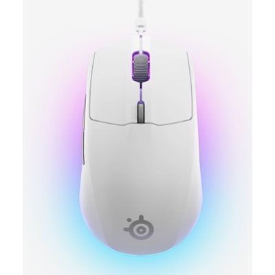 SteelSeries Rival 3 Gen 2, optinen pelihiiri, valkoinen