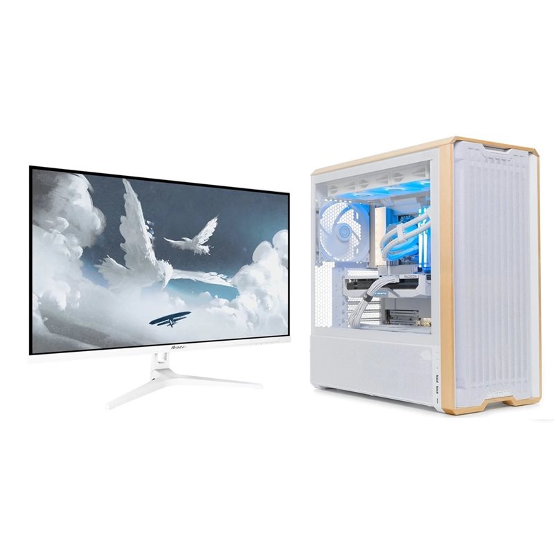 Jimm's Chilly 9070 XT, pelitietokone + Arozzi 32" Nova IPS, 180Hz (OC) QHD -pelimonitori