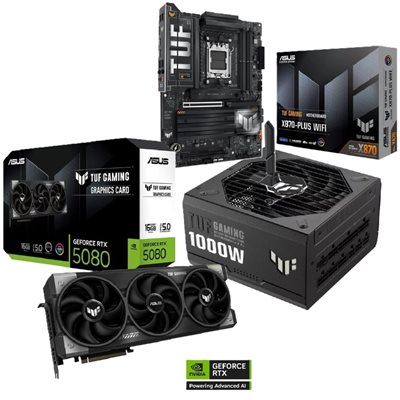Asus TUF RTX 5080 + TUF GAMING X870-PLUS WIFI + TUF 1000W