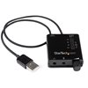 StarTech.com Ulkoinen USB-A äänikortti, S/PDIF- ja 3,5 mm ääni/stereomikrofoniliitäntä, musta