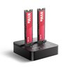 AXAGON M.2 NVMe SSD Dual -telakointi/kloonausasema, USB-C 3.2 Gen2x2, musta