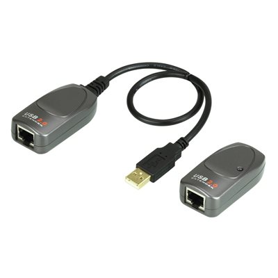 Aten 2.0 USB over Cat5e Extender, USB 2.0 jatkosarja, musta
