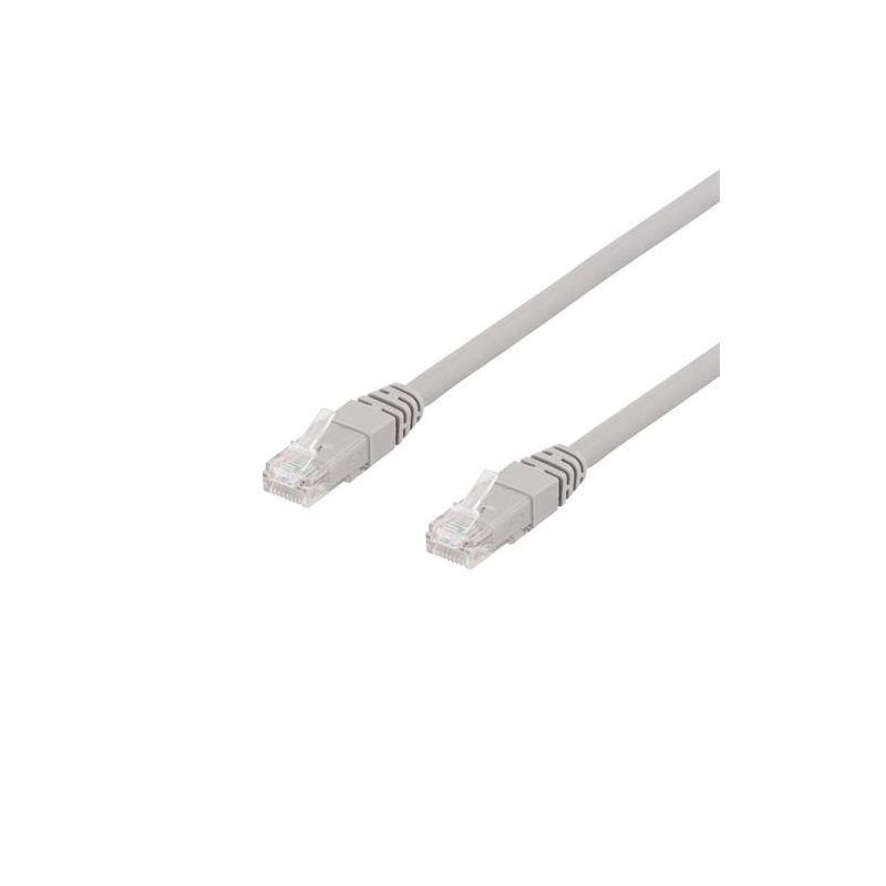 Deltaco U/UTP Cat6a laitekaapeli, LSZH, 2m, harmaa