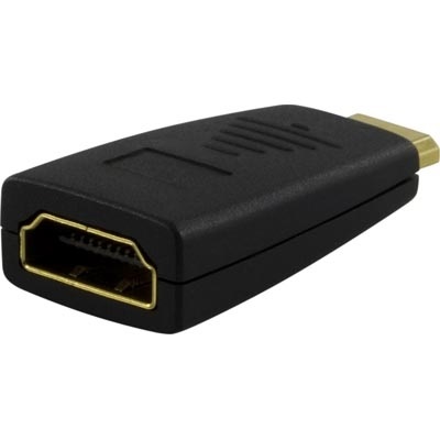 Deltaco Mini-HDMI - HDMI -adapteri, uros-naaras, musta
