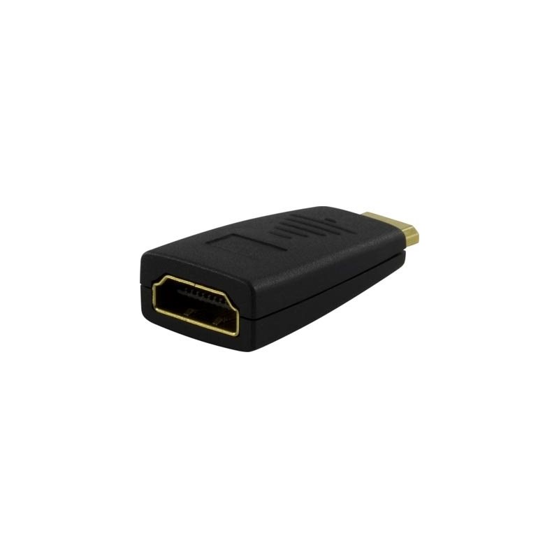 Deltaco Mini-HDMI - HDMI -adapteri, uros-naaras, musta