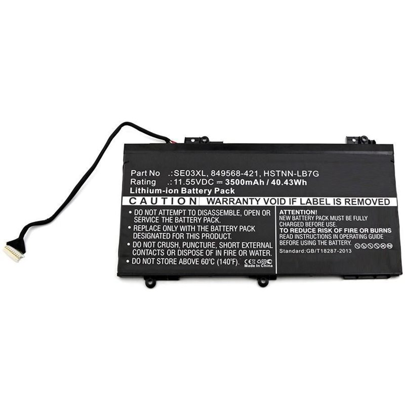 CoreParts Kannettavan tietokoneen tarvikeakku, 40W, 3500 mAh, musta (HP)