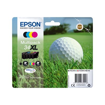 Epson 34XL Multipack, mustepatruunasarja