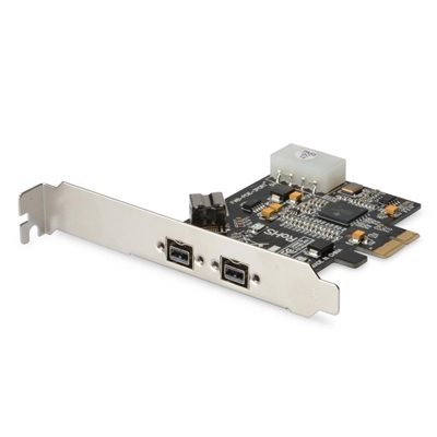 Digitus FireWire 2x 800Mb/s + 1 sisäinen 9-pin -lisäkortti, PCIe