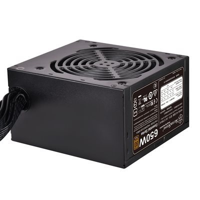SilverStone 650W ET650-B (V1.4), ATX-virtalähde, 80 Plus Bronze, musta