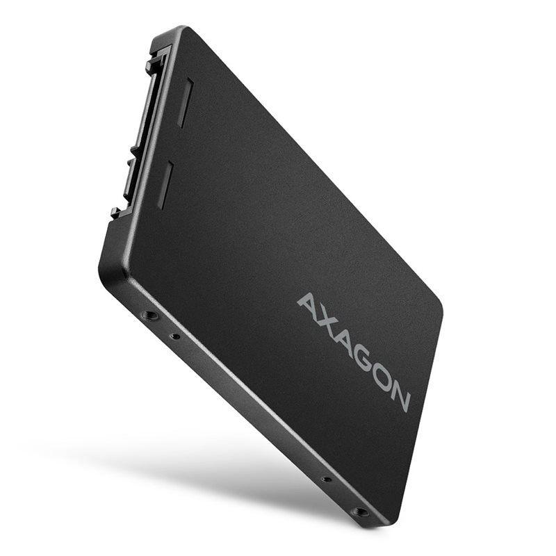 AXAGON Sisäinen 2.5" kotelo M.2 SATA SSD:lle, B&M/B-key, musta
