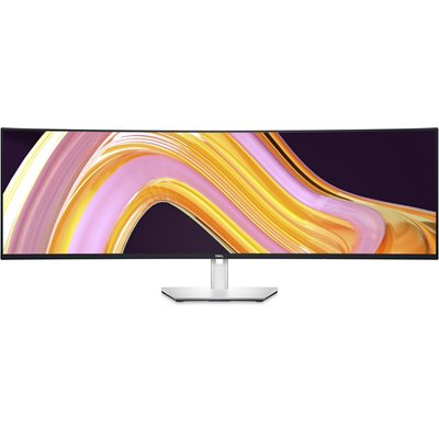 Dell 49" UltraSharp U4924DW, kaareva Dual QHD -monitori, hopea/musta