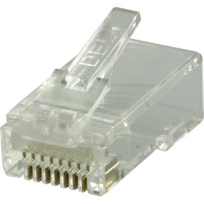 Deltaco RJ-45 liitin kytkentäkaapeliin, Cat6 UTP, 20-pakkaus