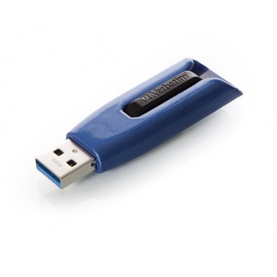 Verbatim 64GB Store 'N' Go V3 Max, 3.2 Gen1 USB-A -muistitikku, sininen/musta