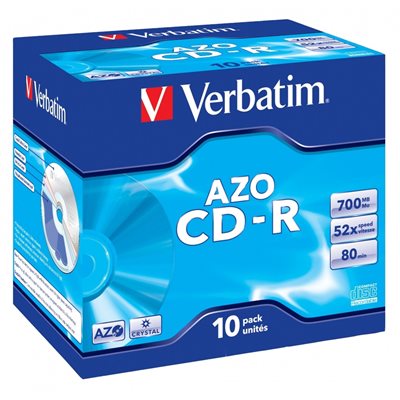 Verbatim CD-R 700MB/80min, 52x, jewel case, 10kpl