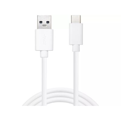 Sandberg 2.0 USB-A - USB-C -kaapeli, 1m, valkoinen