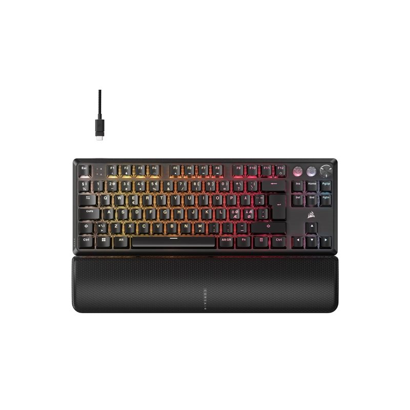 Corsair (Outlet) K70 PRO TKL, mekaaninen pelinäppäimistö, Corsair MGX Hyperdrive, musta