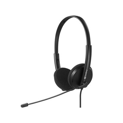 Sandberg USB-C Office Headset, musta