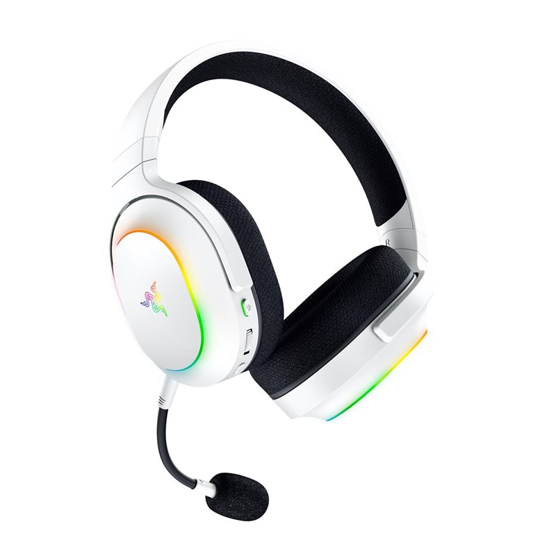 Razer Barracuda X Chroma, langattomat pelikuulokkeet mikrofonilla, valkoinen