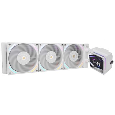 Thermalright Hyper Vision 360 ARGB WHITE, 360mm AIO-nestejäähdytysratkaisu prosessorille, valkoinen