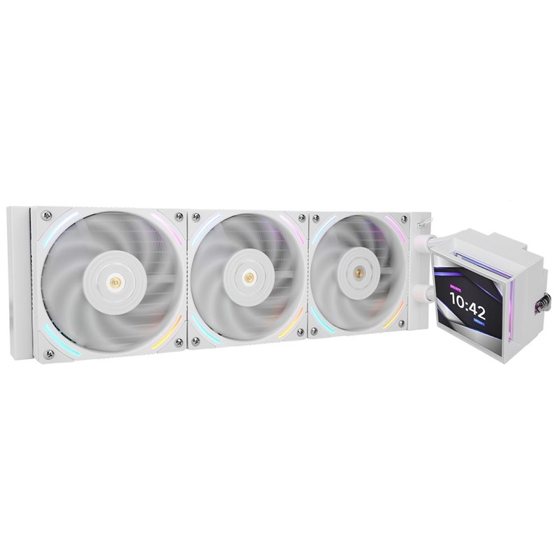 Thermalright Hyper Vision 360 ARGB WHITE, 360mm AIO-nestejäähdytysratkaisu prosessorille, valkoinen
