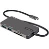 StarTech.com 3.2 Gen2 USB-C 6-in-1 Multiport Adapter -telakointiasema, harmaa