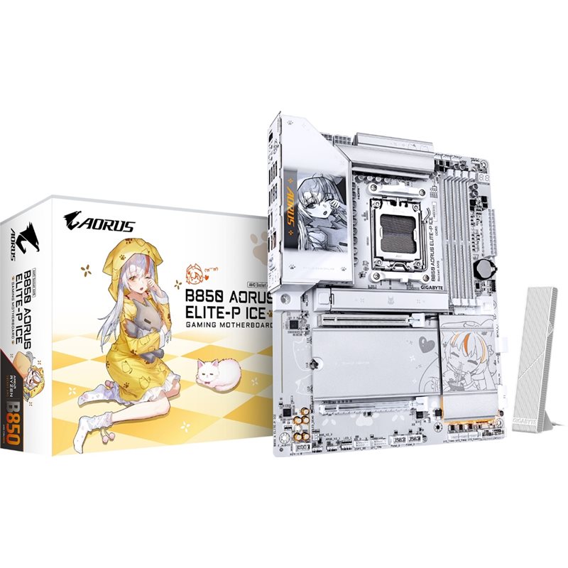 Gigabyte B850 AORUS ELITE-P ICE, ATX-emolevy