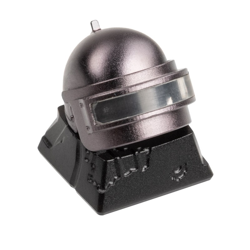 ZOMOPLUS Aluminium Keycap - LVL.3 Helm -näppäinhattu, musta/harmaa