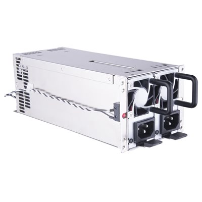 SilverStone 100W GM1000-2UG, 2U redundant -virtalähde, 80 Plus Gold, hopea