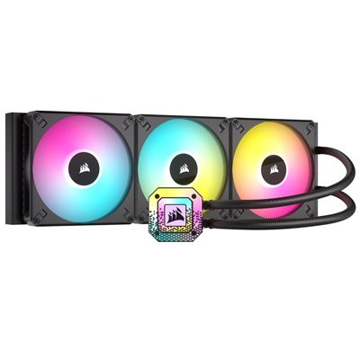 Corsair iCUE H170i ELITE CAPELLIX XT, 420mm AIO-nestejäähdytysratkaisu prosessorille, musta