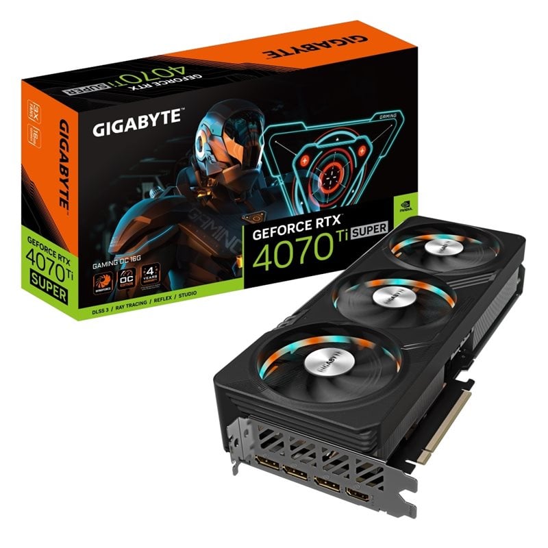 Gigabyte GeForce RTX 4070 Ti SUPER GAMING OC -näytönohjain, 16GB GDDR6X