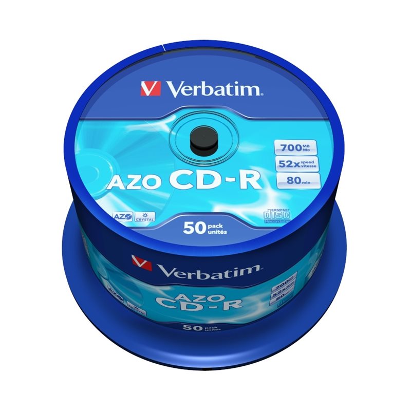 Verbatim CD-R 700MB/80min, 52x, spindle, 50kpl