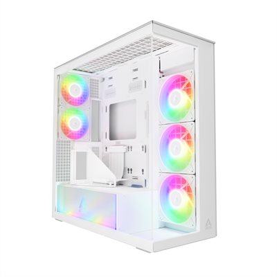 ARCTIC Xtender VG White, ikkunallinen miditornikotelo, valkoinen