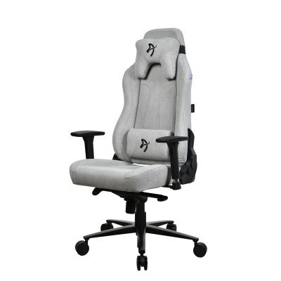 Arozzi Vernazza Gaming Chair Soft Fabric, kangasverhoiltu pelituoli, musta/vaaleanharmaa