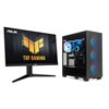 Jimm's Nether 9070 XT, pelitietokone + Asus 27" TUF Gaming VG27AQML1A, 260Hz (OC) QHD-pelimonitori