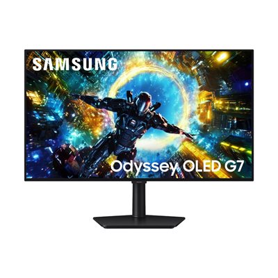 Samsung 32" Odyssey OLED G7 (G73SH), 165/330Hz 4K/Full HD -pelimonitori, musta