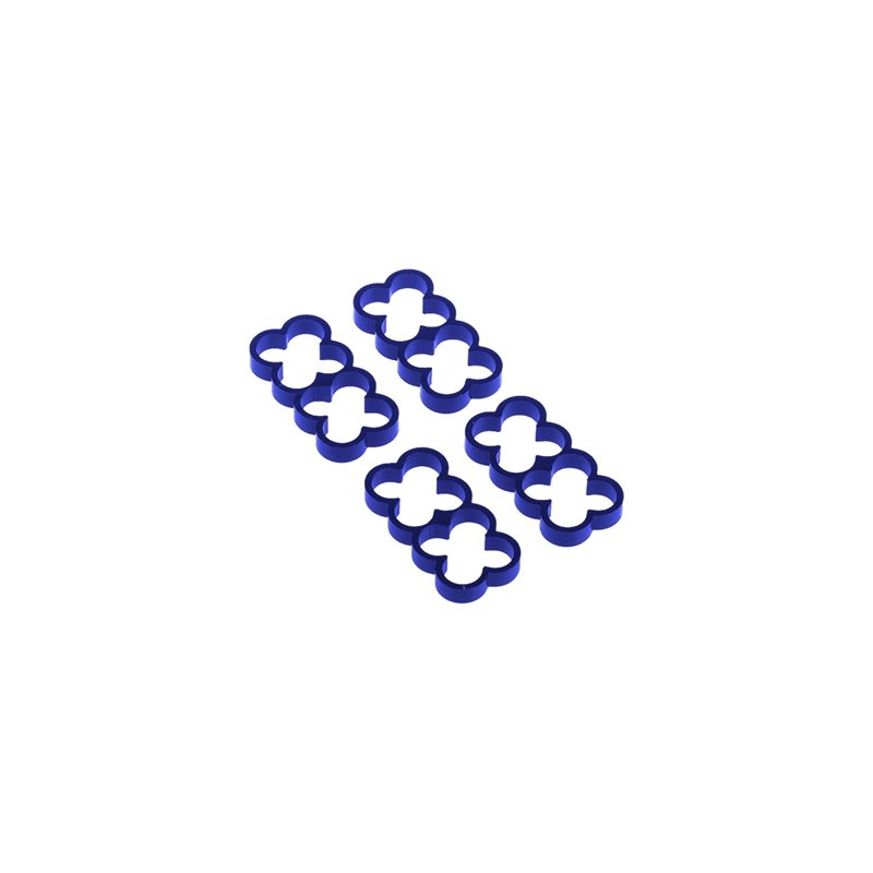 Alphacool Eiskamm Alu X8 - 4mm sininen - 4kpl
