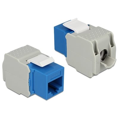 DeLock Keystone -moduuli, RJ-45 jack -> LSA Cat6 UTP, sininen