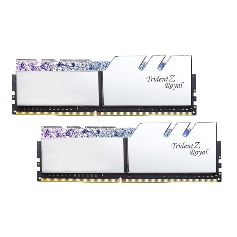 G.Skill 16GB (2 x 8GB) Trident Z Royal, DDR4 4800MHz, CL18, 1.50V, hopea