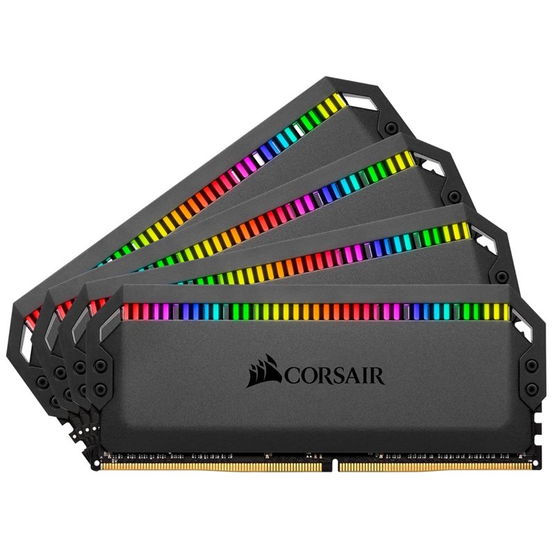 Corsair 64GB (4 x 16GB) Dominator Platinum RGB, DDR4 3600MHz, CL16, 1.35V, musta