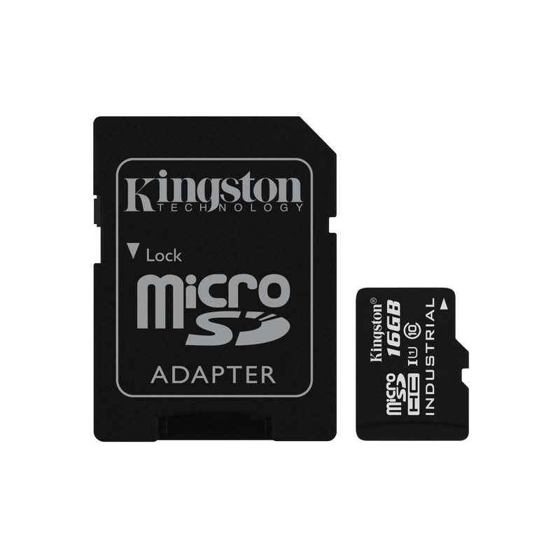 Kingston 16GB Industrial Temperature microSDHC C10 A1 pSLC -kortti, UHS-I, 90/45 MB/s