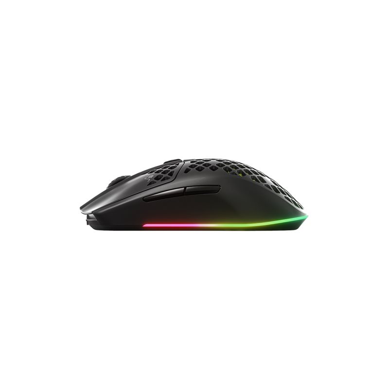 SteelSeries Aerox 3 Wireless (2022), langaton pelihiiri, 18 000 CPI, musta - Kuva 2